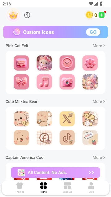 themepack  icons widgets最新版截圖2