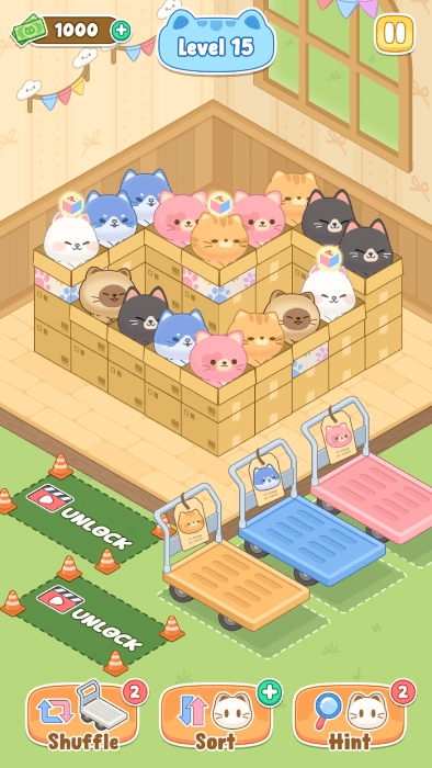 猫咪盒子拼图游戏图1