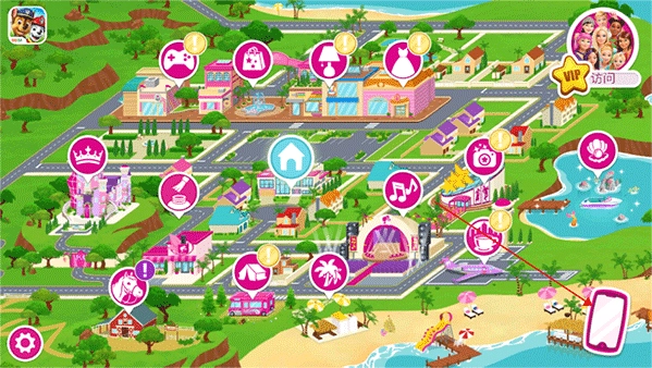 芭比梦幻屋功能菜单