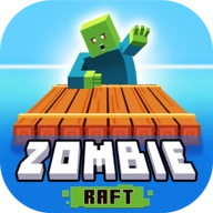 僵尸木筏求生小游戏