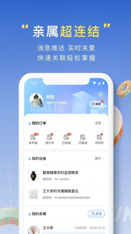 亿慧云康养平台亲属版图1