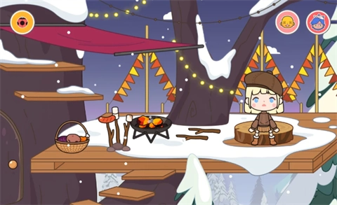 米加小镇雪山树屋图4