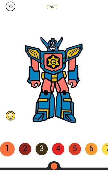 小豬畫(huà)畫(huà)涂色圖1