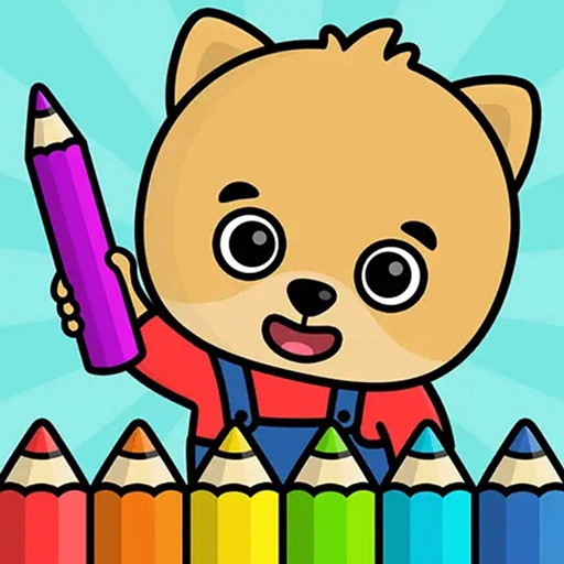 儿童水果填色画画