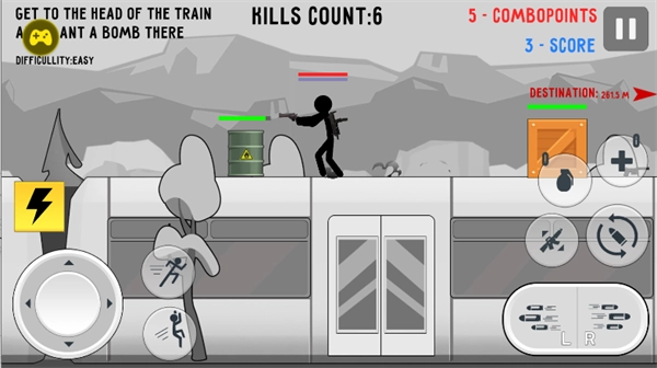 火柴人战争打击截图1