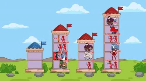 棍棒英雄塔之战最新版图2