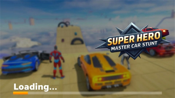 超级英雄汽车特技巨型坡道(1)