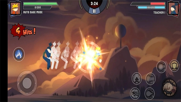 火柴人忍者格斗鉆石版-截圖4