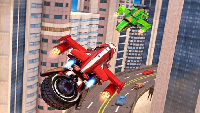 飞行摩托机器人游戏图1