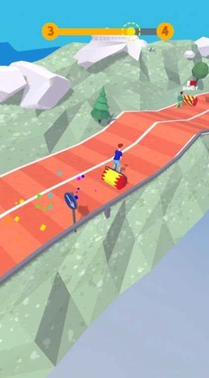 山丘滚轮比赛3D（Hills Roller Race 3D）截图2