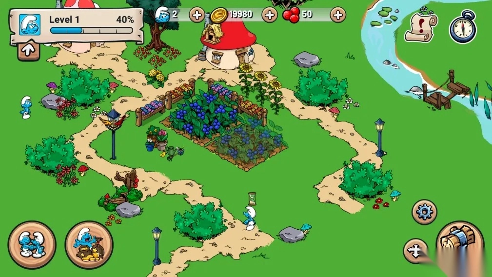 蓝精灵村庄(蓝精灵经营游戏)  手机版图1