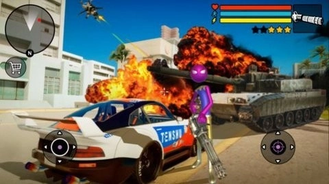 蜘蛛侠城市英雄(Rope Frog Ninja Hero Car Vegas)图2