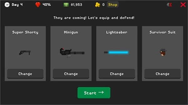 他们来了僵尸防御菜单