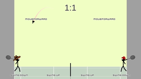 火柴人打羽毛球(1)