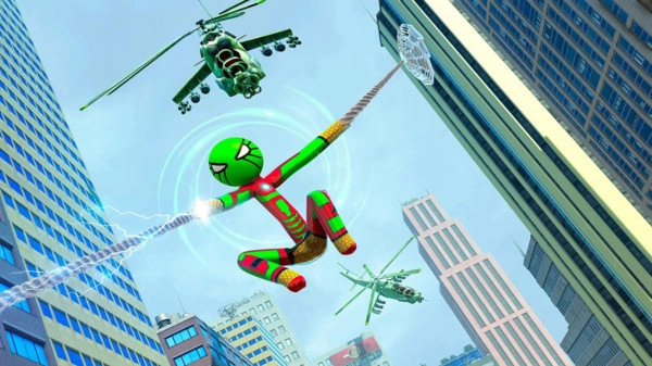 真實(shí)火柴人繩索英雄圖2