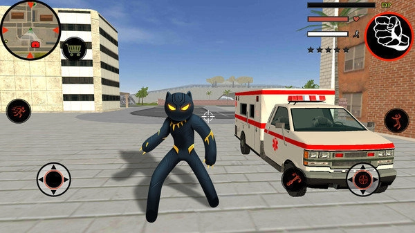 黑豹火柴人绳索英雄