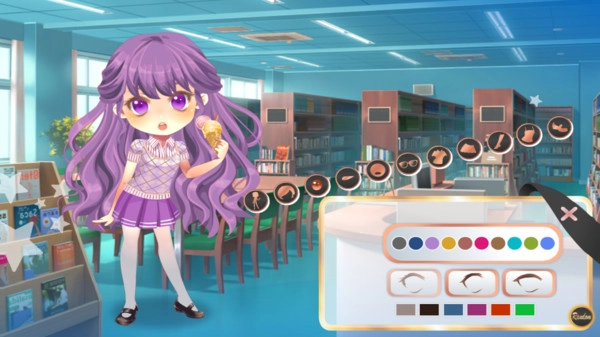 动漫校园装扮女孩图1