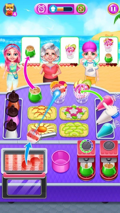 冰凉夏日水果圣代制作最新版