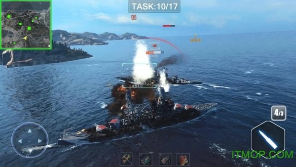 戰(zhàn)艦獵殺巔峰海戰(zhàn)世界游戲最新版圖1